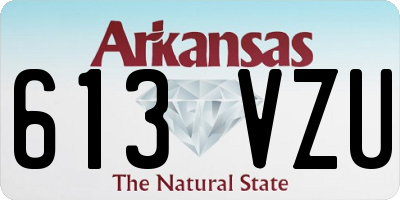 AR license plate 613VZU