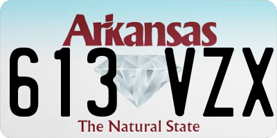 AR license plate 613VZX
