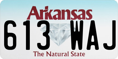 AR license plate 613WAJ