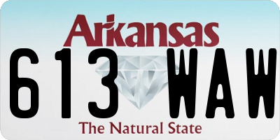 AR license plate 613WAW