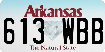 AR license plate 613WBB