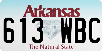 AR license plate 613WBC