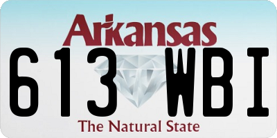 AR license plate 613WBI