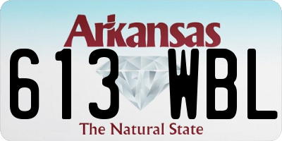 AR license plate 613WBL