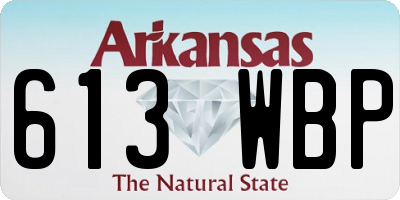 AR license plate 613WBP
