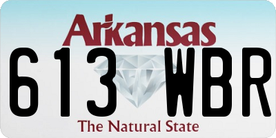 AR license plate 613WBR