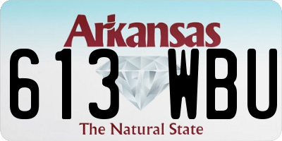 AR license plate 613WBU
