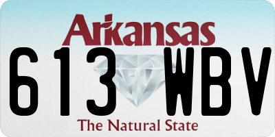 AR license plate 613WBV