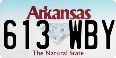 AR license plate 613WBY