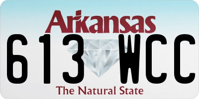 AR license plate 613WCC