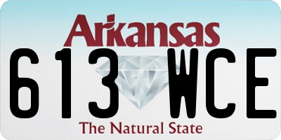 AR license plate 613WCE