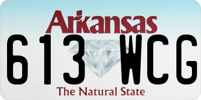 AR license plate 613WCG