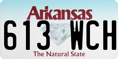 AR license plate 613WCH
