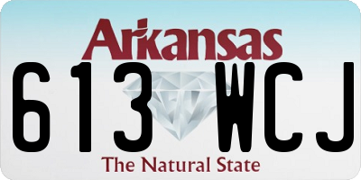 AR license plate 613WCJ