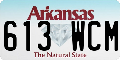 AR license plate 613WCM