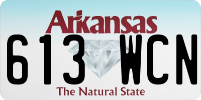 AR license plate 613WCN