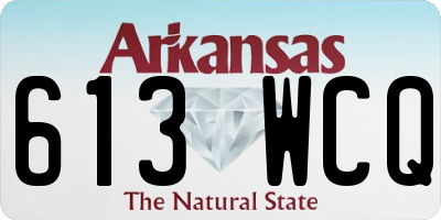 AR license plate 613WCQ
