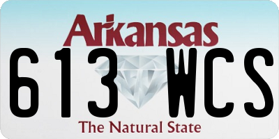 AR license plate 613WCS