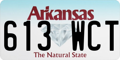 AR license plate 613WCT