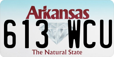 AR license plate 613WCU