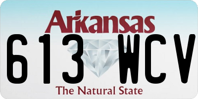 AR license plate 613WCV