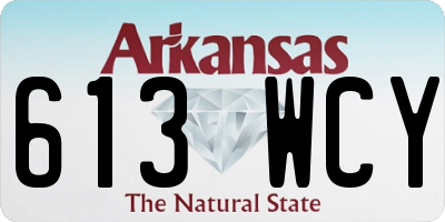 AR license plate 613WCY