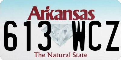 AR license plate 613WCZ