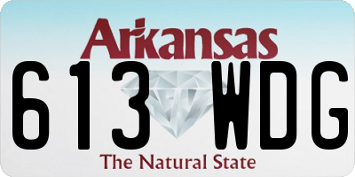 AR license plate 613WDG