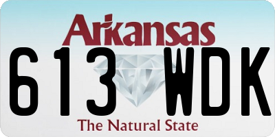 AR license plate 613WDK