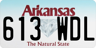 AR license plate 613WDL