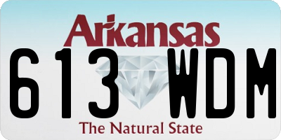 AR license plate 613WDM