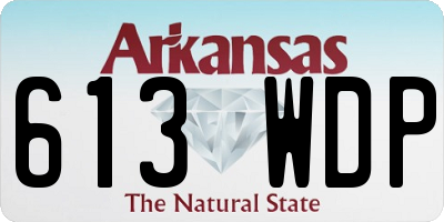 AR license plate 613WDP