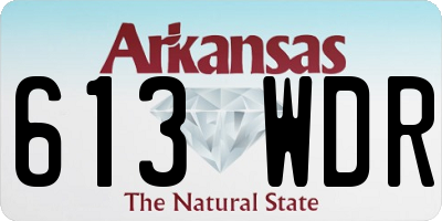 AR license plate 613WDR
