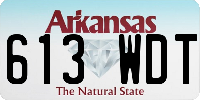 AR license plate 613WDT