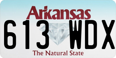 AR license plate 613WDX