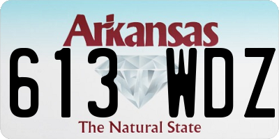 AR license plate 613WDZ