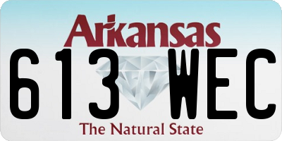 AR license plate 613WEC