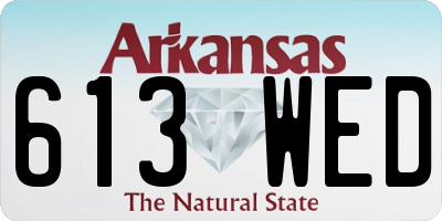 AR license plate 613WED