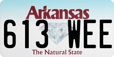 AR license plate 613WEE