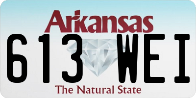 AR license plate 613WEI