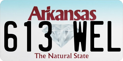 AR license plate 613WEL