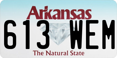AR license plate 613WEM