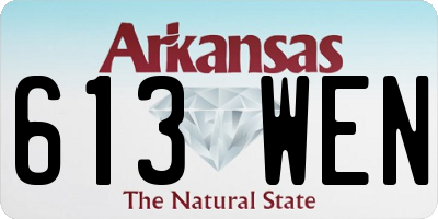 AR license plate 613WEN