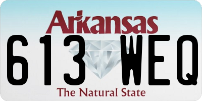 AR license plate 613WEQ