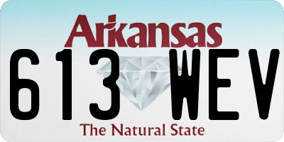 AR license plate 613WEV