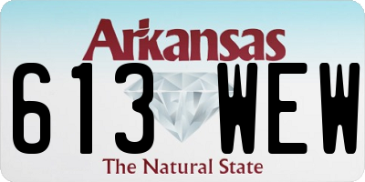 AR license plate 613WEW