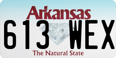 AR license plate 613WEX