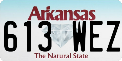 AR license plate 613WEZ