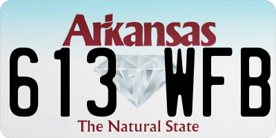 AR license plate 613WFB