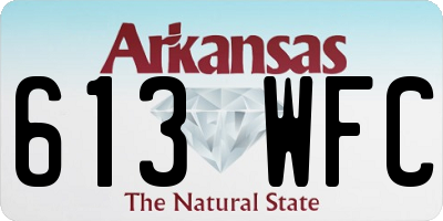 AR license plate 613WFC